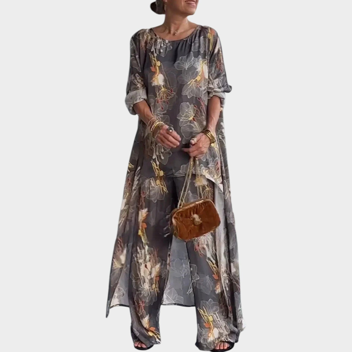 Women's Matcing Set Floral Airy Two Piece