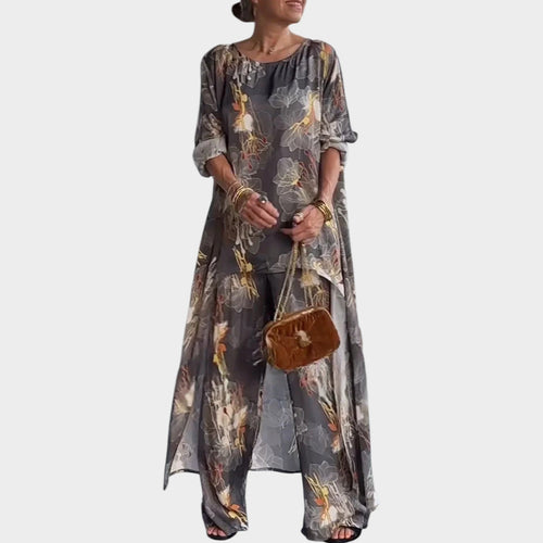 Women's Matcing Set Floral Airy Two Piece