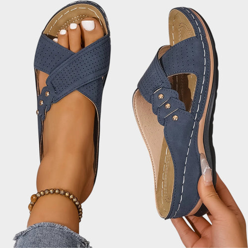 Women's Wedge Sandals with Cushioned Sole