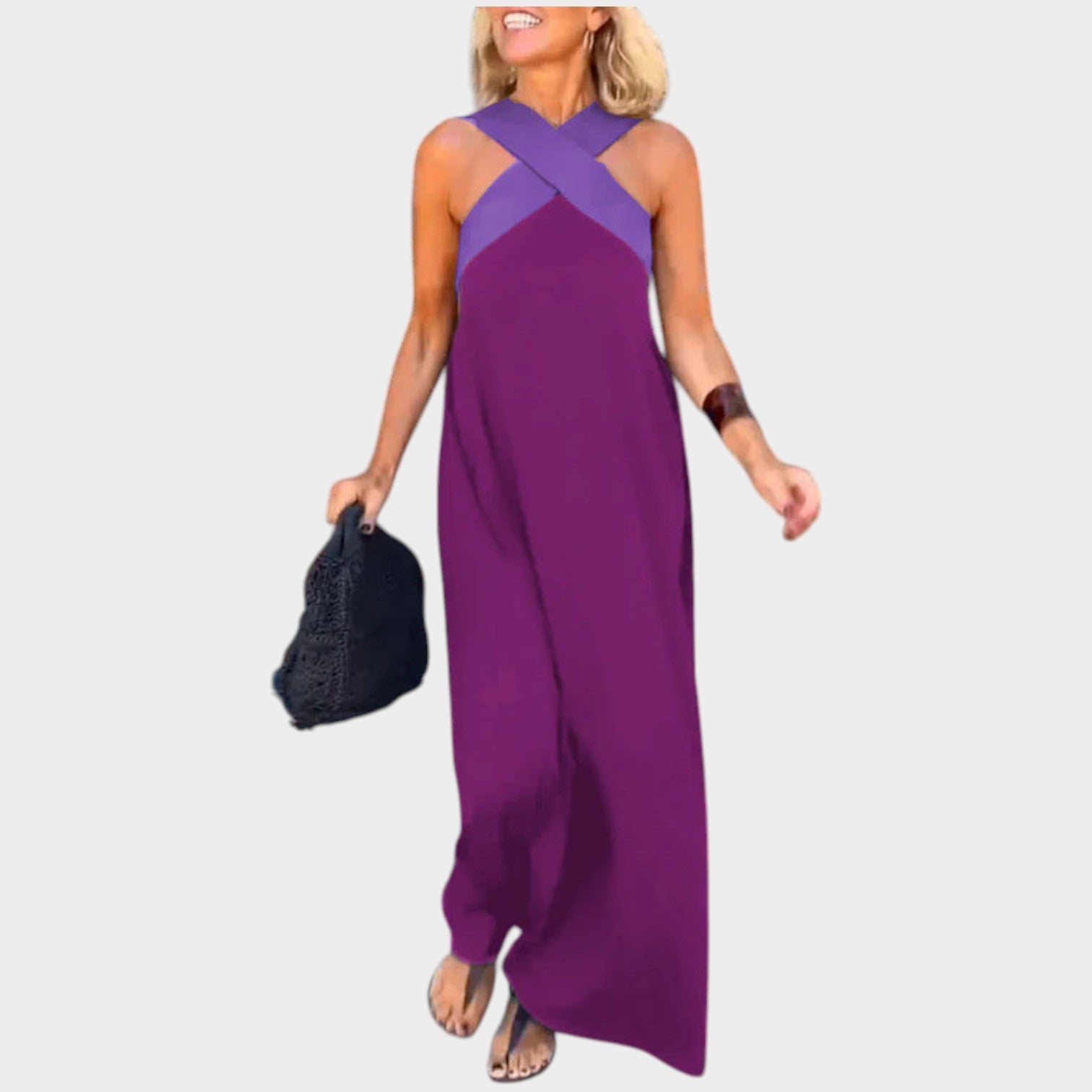 Halter Neck Maxi Dress