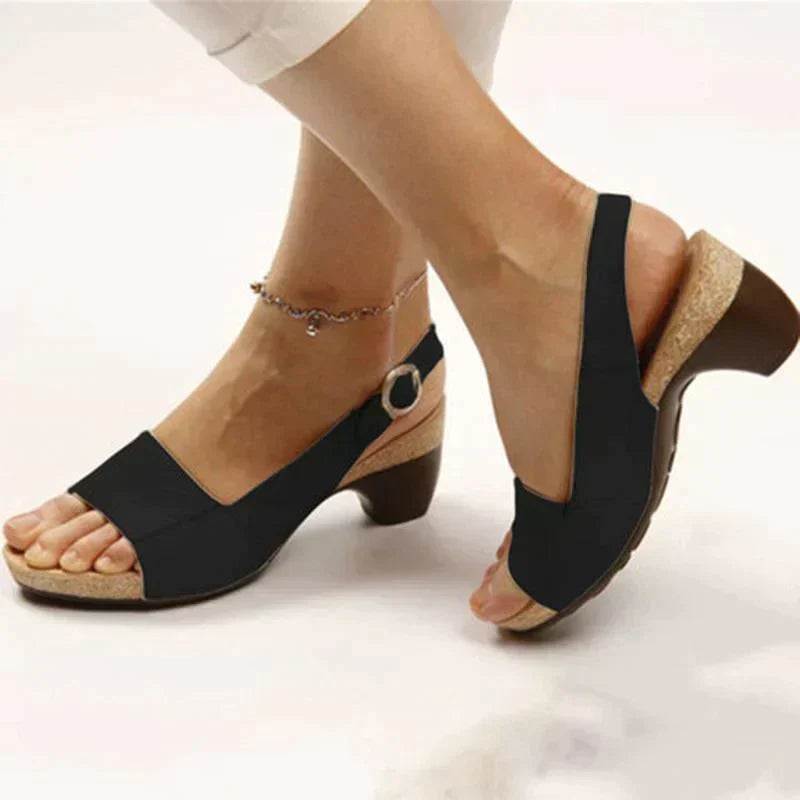 Adrianna | Women's Slingback Sandals with Block Heel