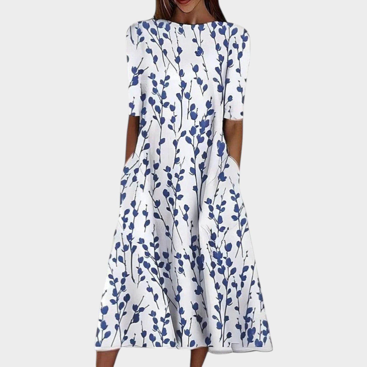 Floral Printed Midi Dress