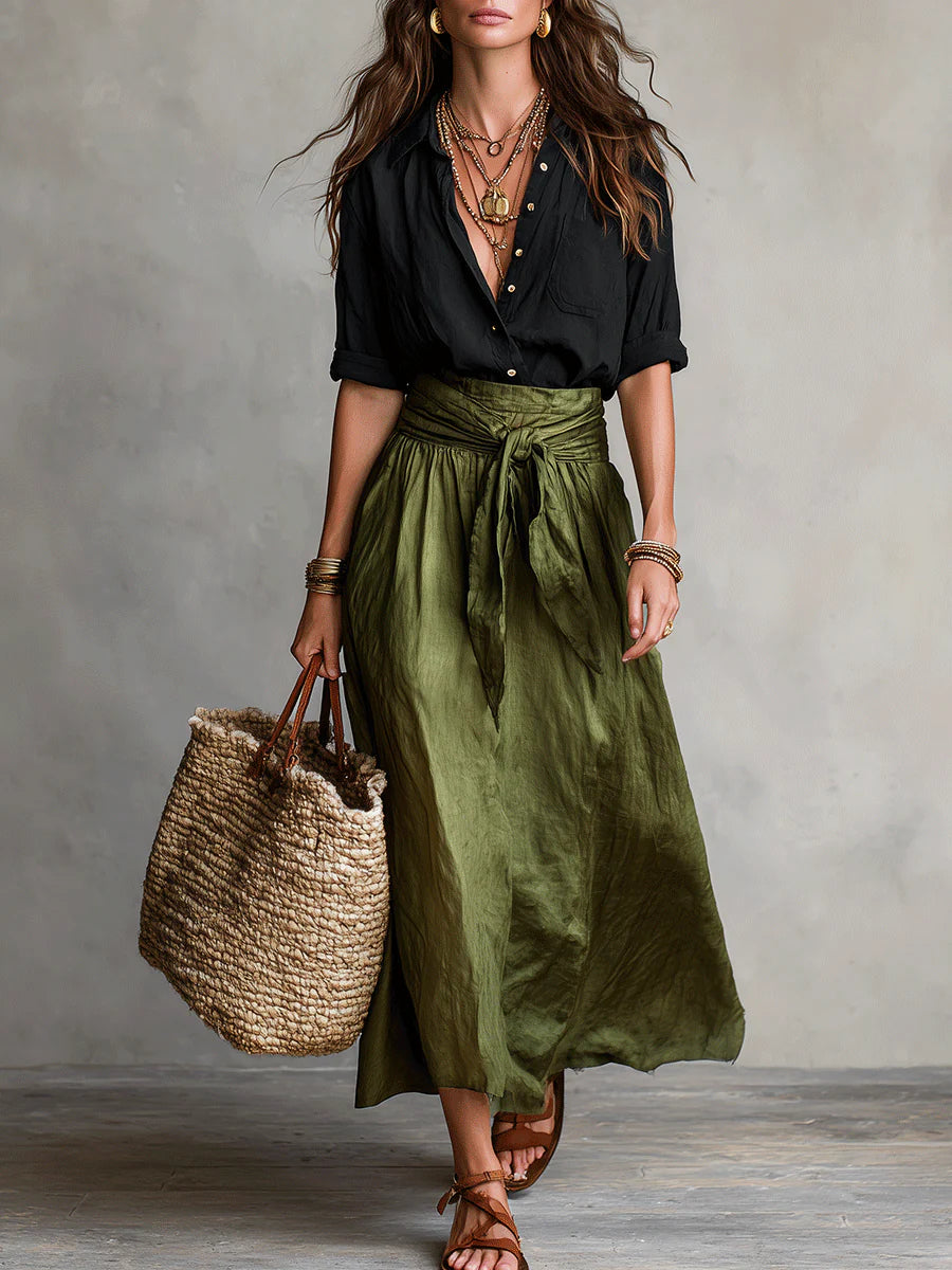 Anastasia | Women's Two-Piece Button-Up Set