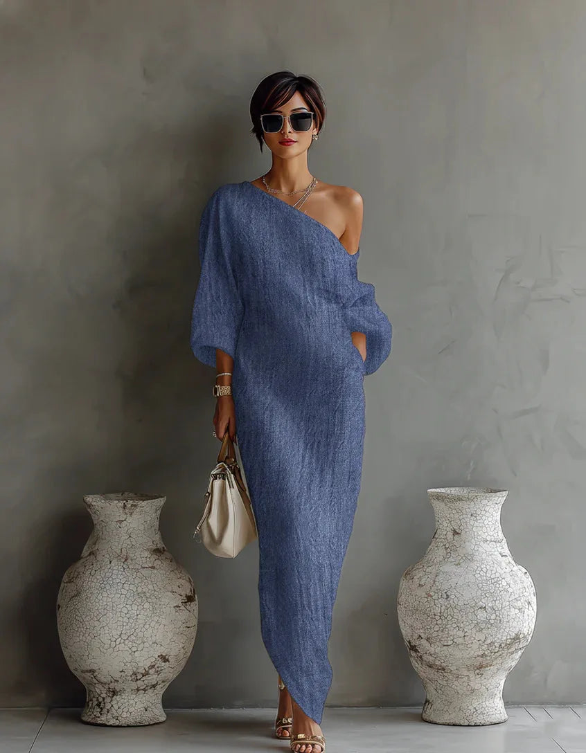 Anastasia | Women's Asymmetrical One-Shoulder Maxi Dress