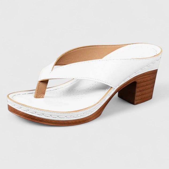 Anastasia | Women's Block Heel Thong Sandals