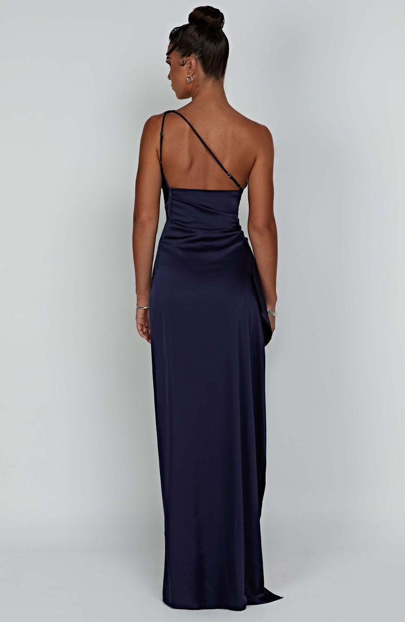 Celeste | Satin One-Shoulder Bodycon Dress for Women - Perfect for Wedding Guests