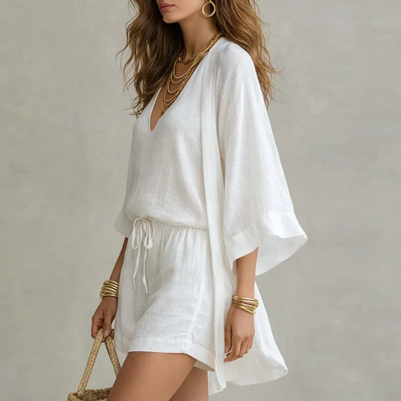Avery | Women's V-Neck Three-Piece Set