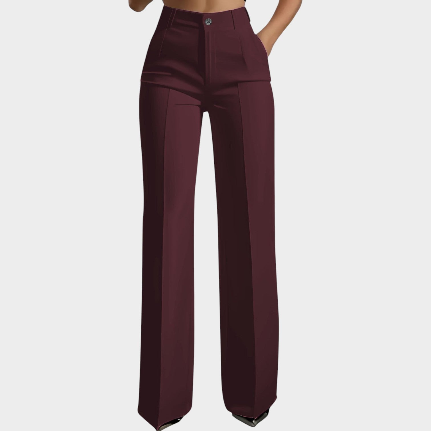 High Waisted Casual Pants