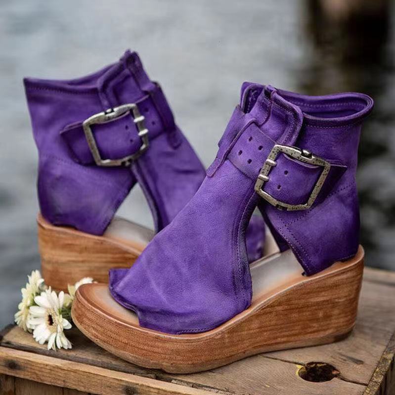 Dawn™ Boho Wedge Sandals with Buckle