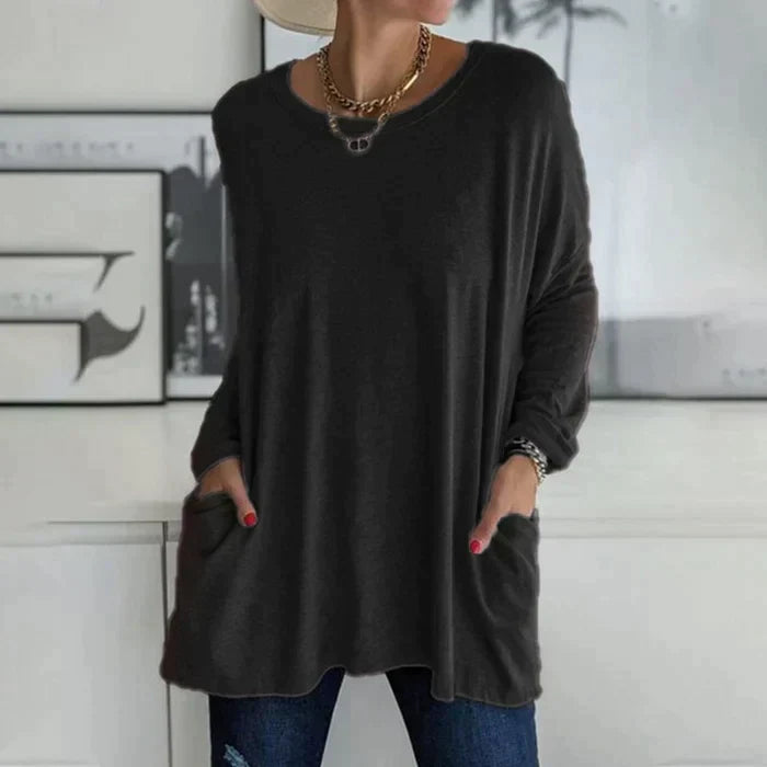 Ruby | Women's Oversized Long Sleeve Tunic with Pockets