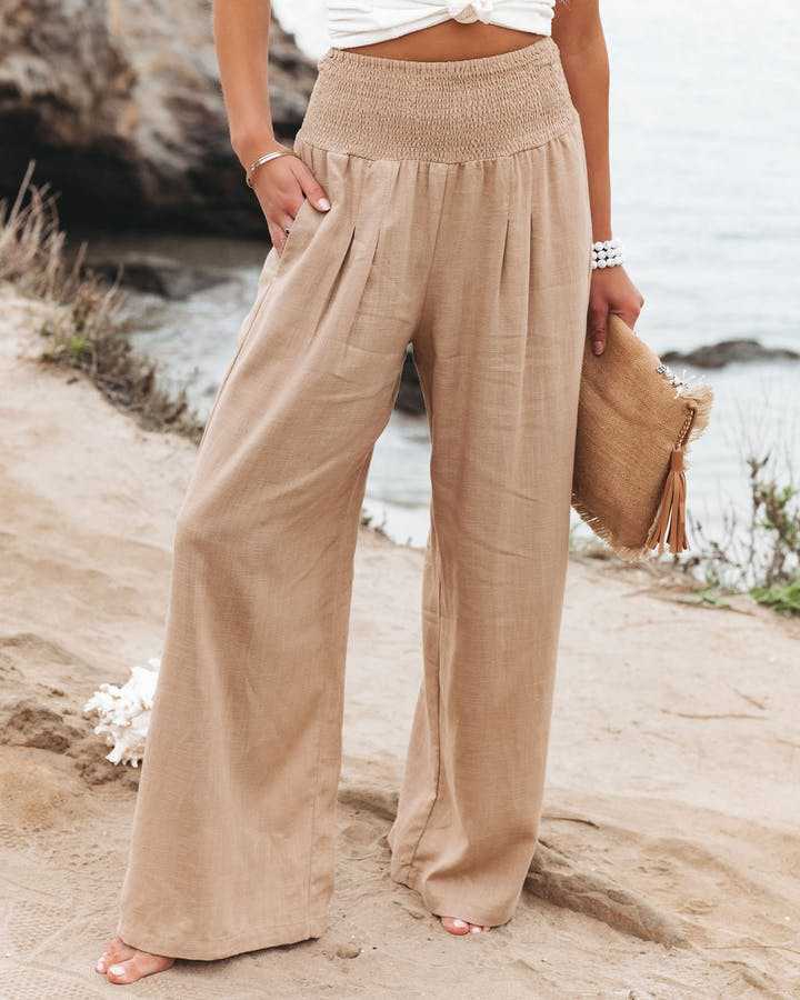 Susan™ | Wide-Leg Flowing Beach Pants