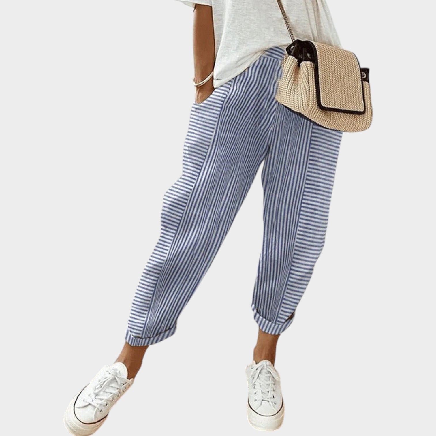 Striped Wide Leg Pants