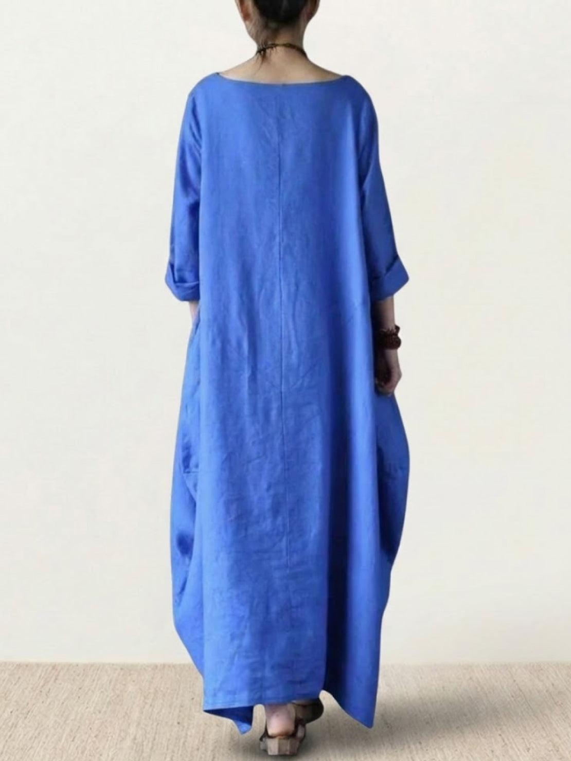 Serena | Women's Bohemian Oversized Maxi Dress with 3/4 Sleeves