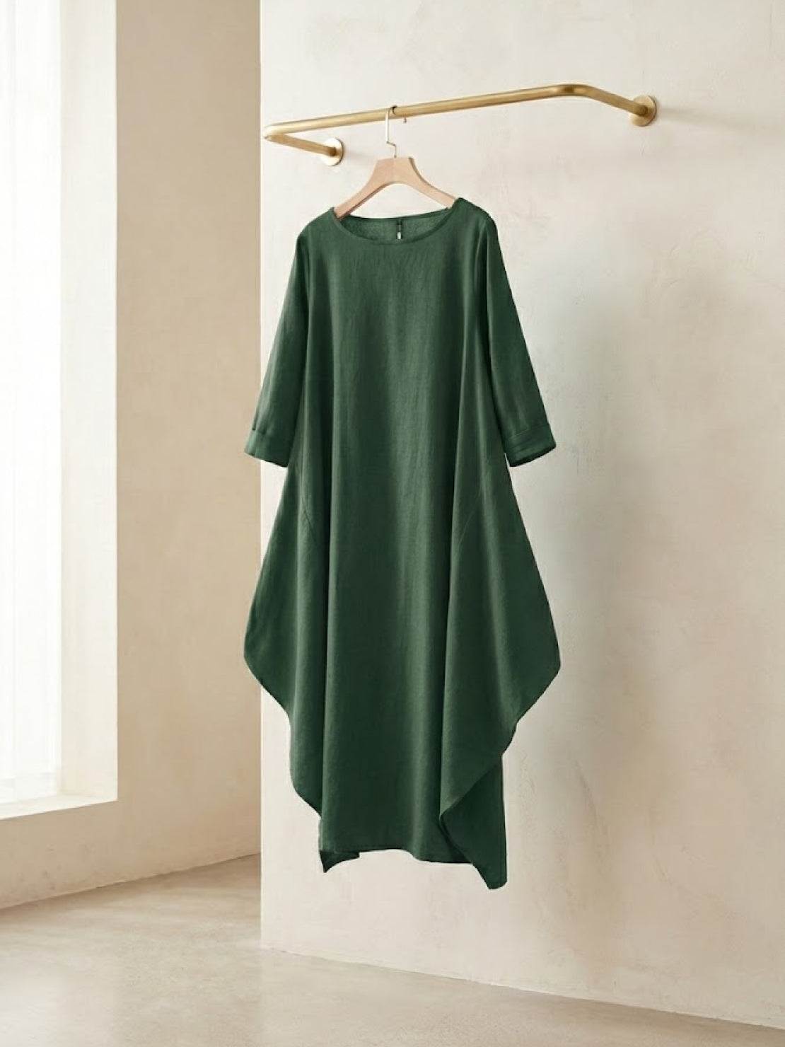 Serena | Women's Bohemian Oversized Maxi Dress with 3/4 Sleeves