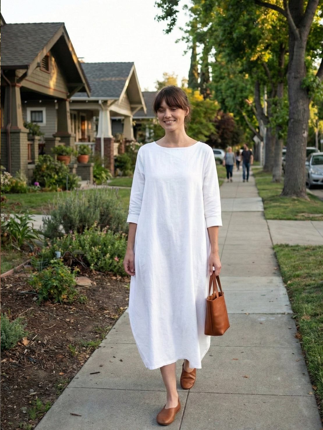 Serena | Women's Bohemian Oversized Maxi Dress with 3/4 Sleeves
