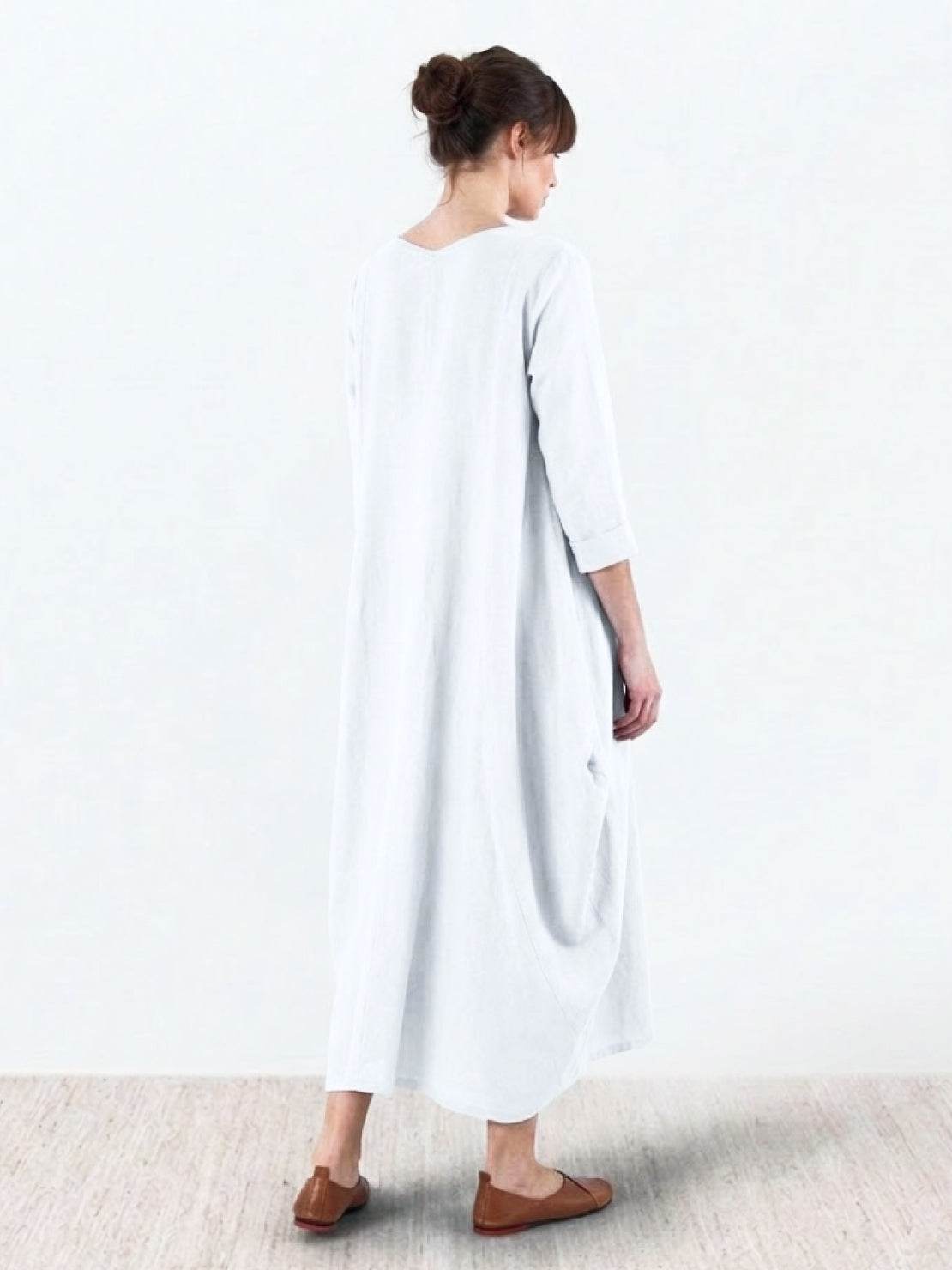 Serena | Women's Bohemian Oversized Maxi Dress with 3/4 Sleeves