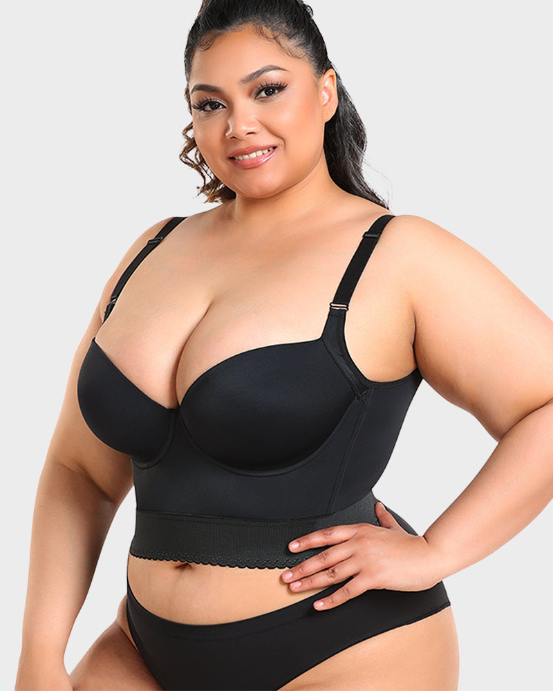 ContourFit™ Longline Push-Up Bra with Integrated Shapewear
