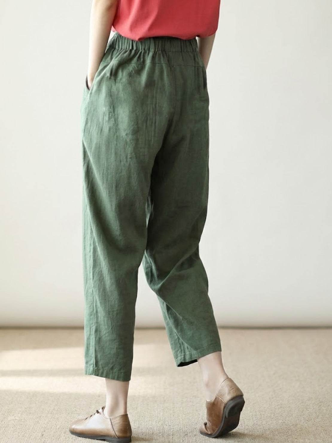Harper | Women's Straight-Leg Casual Pants with Drawstring