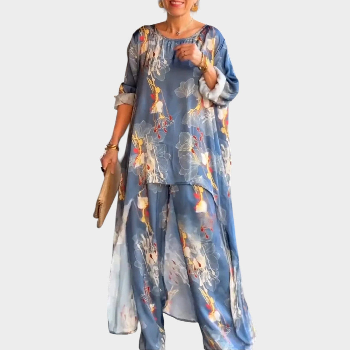 Women's Matcing Set Floral Airy Two Piece
