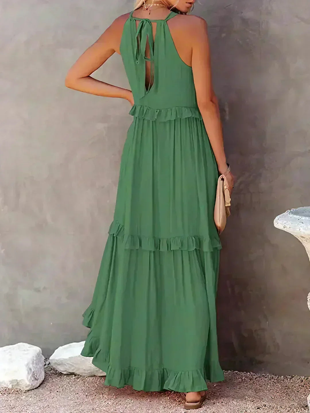 Courtney™ | Chic Sleeveless Ruffle Dress