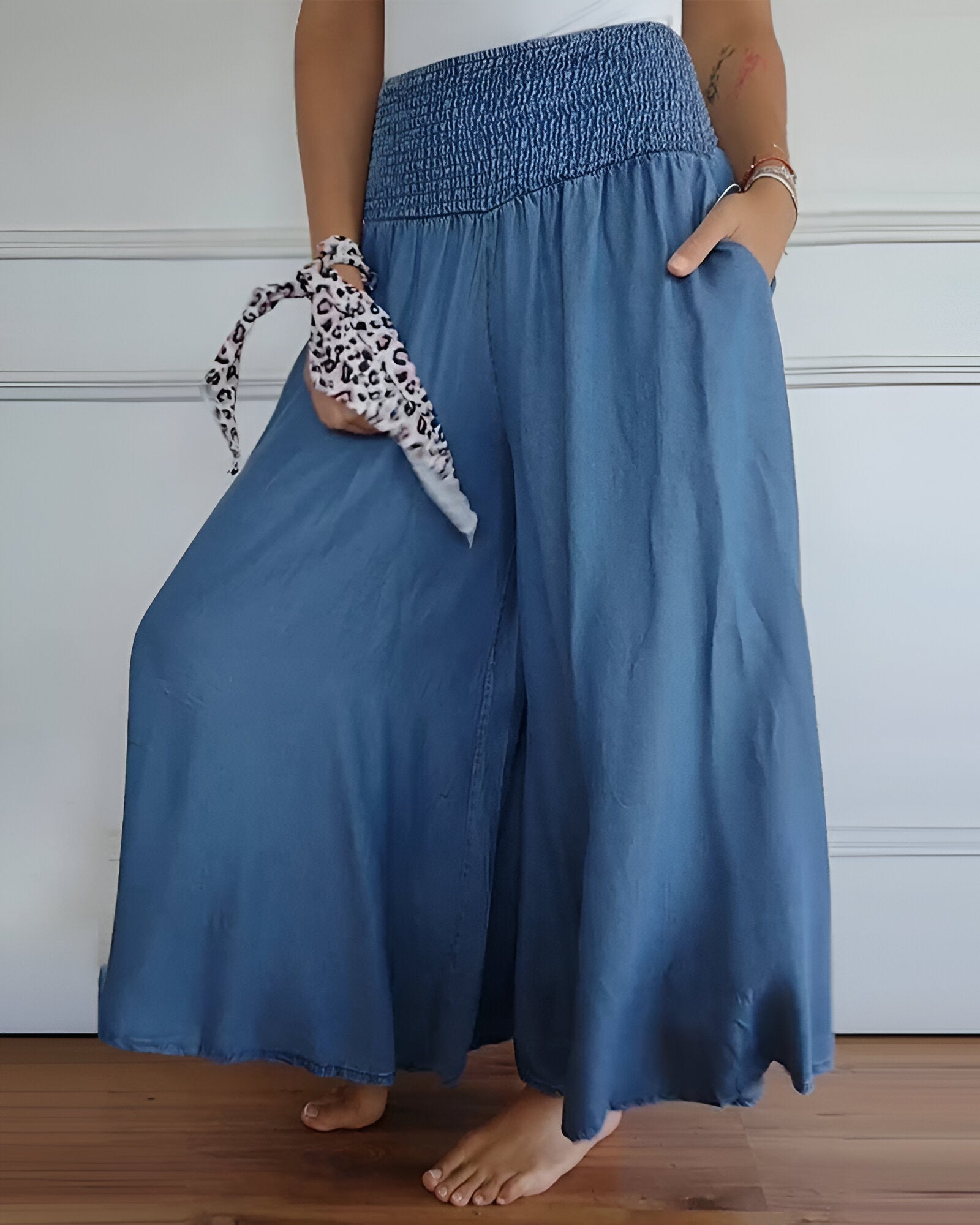 Lorraine™ | Relaxed Fit Pants with Stretchy Waistband