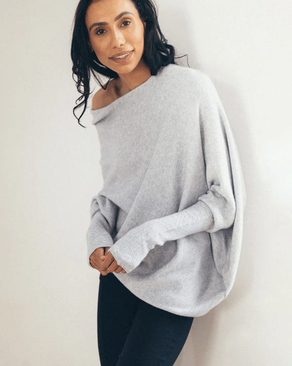 Celestina | Women's Long Sleeve Off-Shoulder Sweater