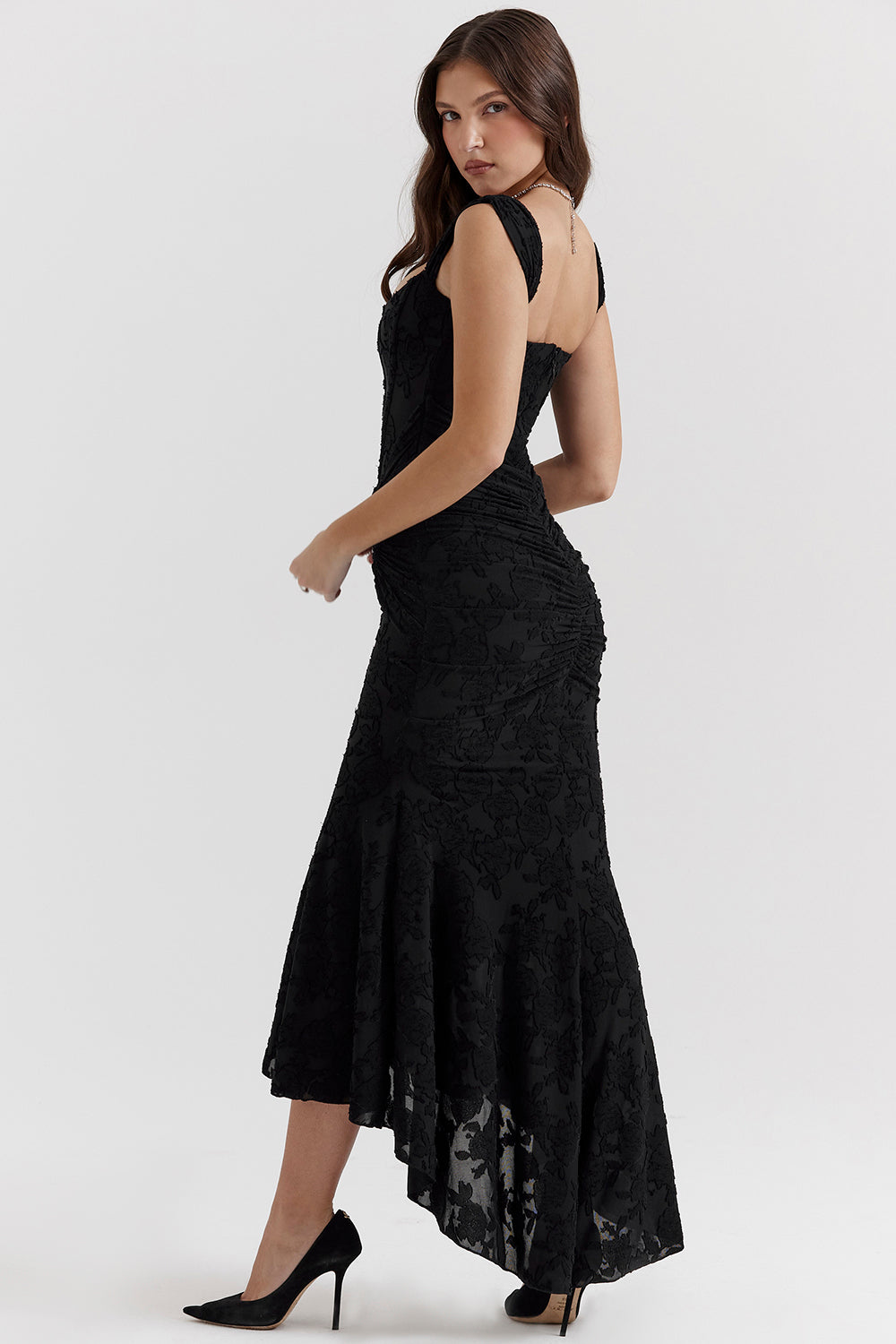 Charlotte | Women's Lace Ruched Bodycon Dress for Wedding Guests - Evening Wear