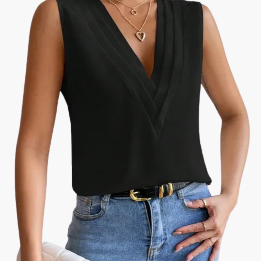 Clarissa | Women's Sleeveless V-Neck Top