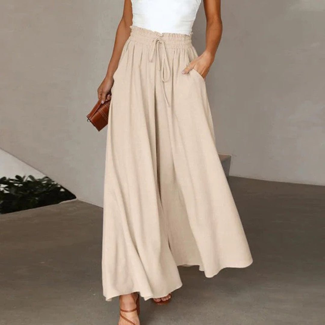 Clementine | Women's High-Waisted Wide-Leg Palazzo Trousers