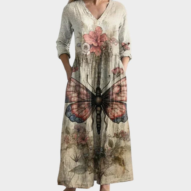 Floral Patchwork Maxi Dress