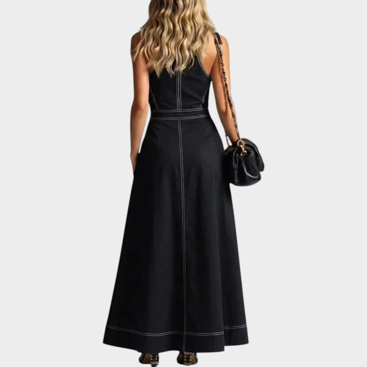 Women's Zip-Front Maxi Dress
