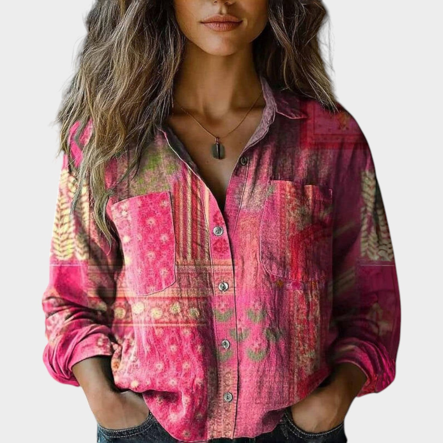 Vintage Button Up Blouse