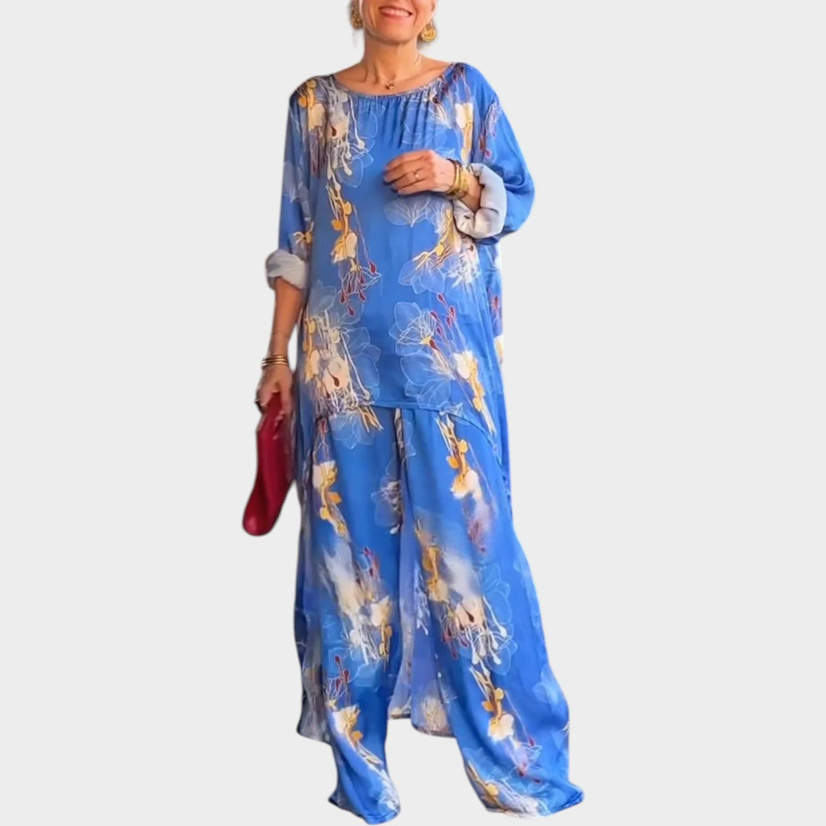 Women's Matcing Set Floral Airy Two Piece
