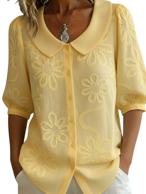 Floral Button Up Blouse
