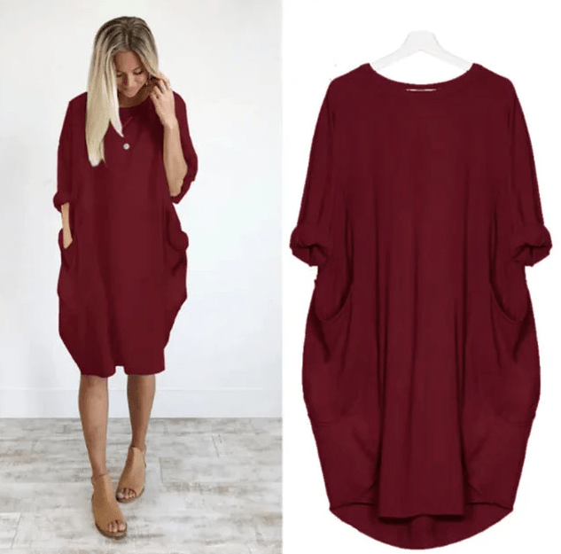 Gina™ | Chic Pocket Dress