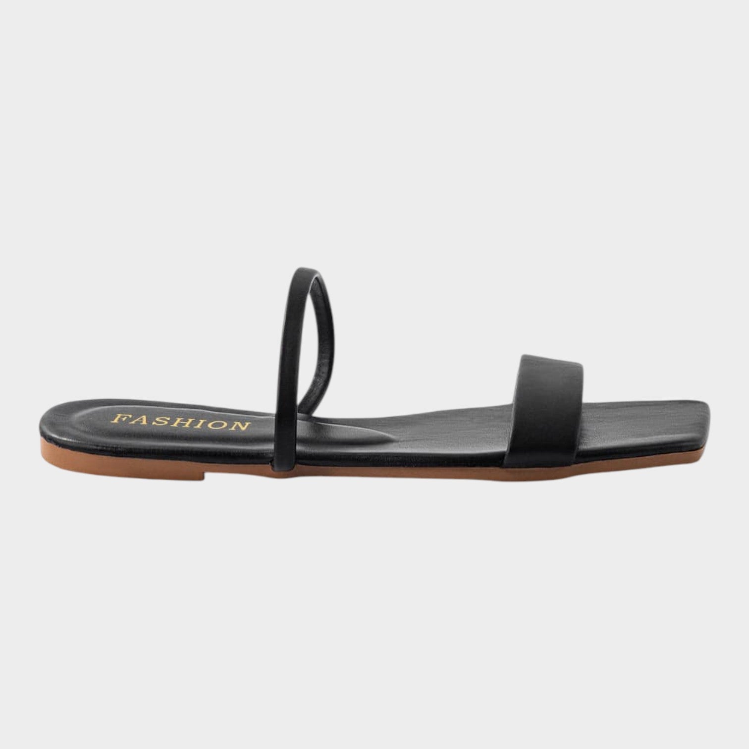 Square Toe Ring Summer Slides