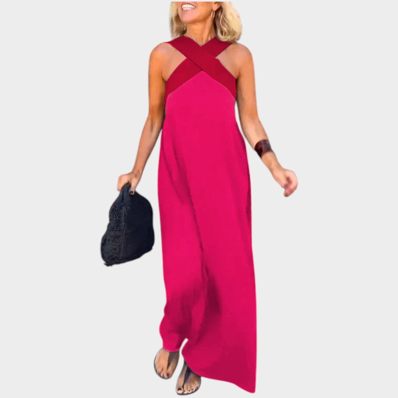 Halter Neck Maxi Dress