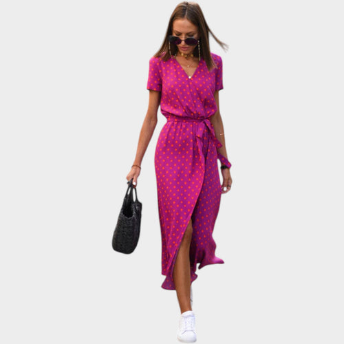 Floral V-Neck Summer Dress