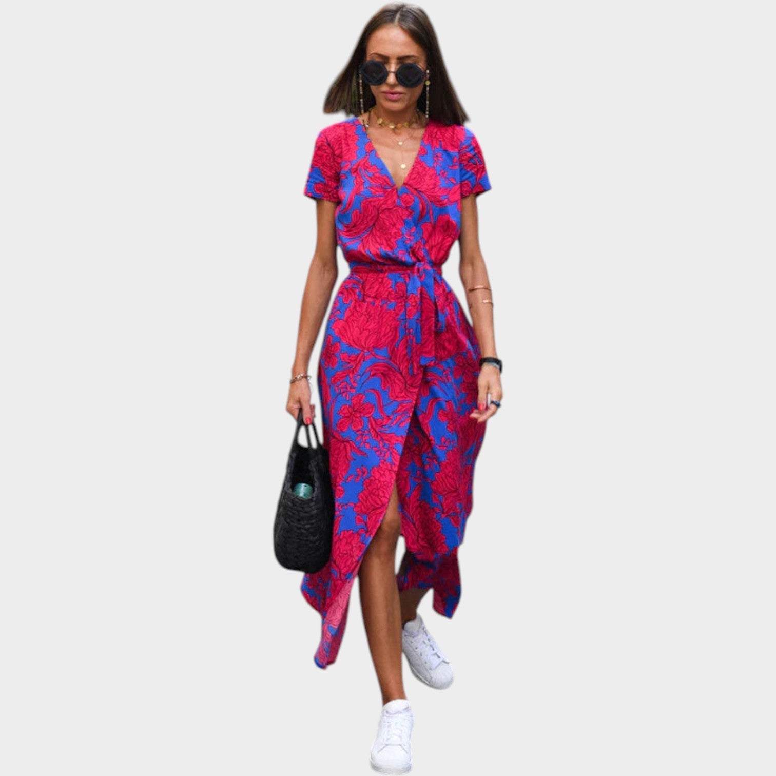 Floral V-Neck Summer Dress