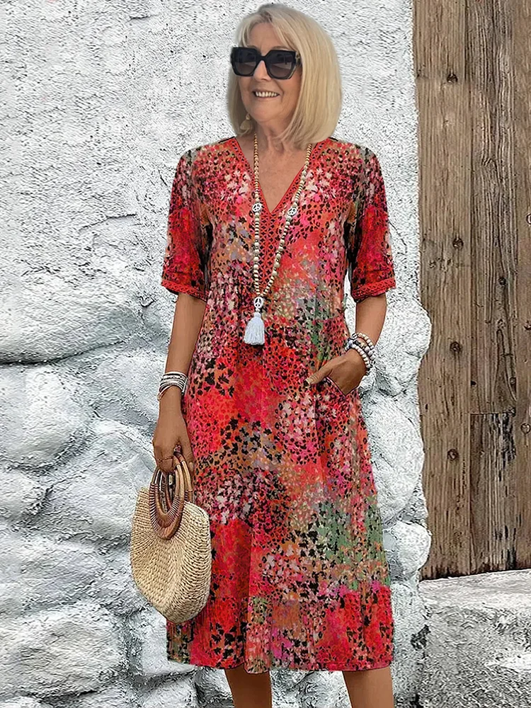 Tanya™ | Vibrant Midi Dress