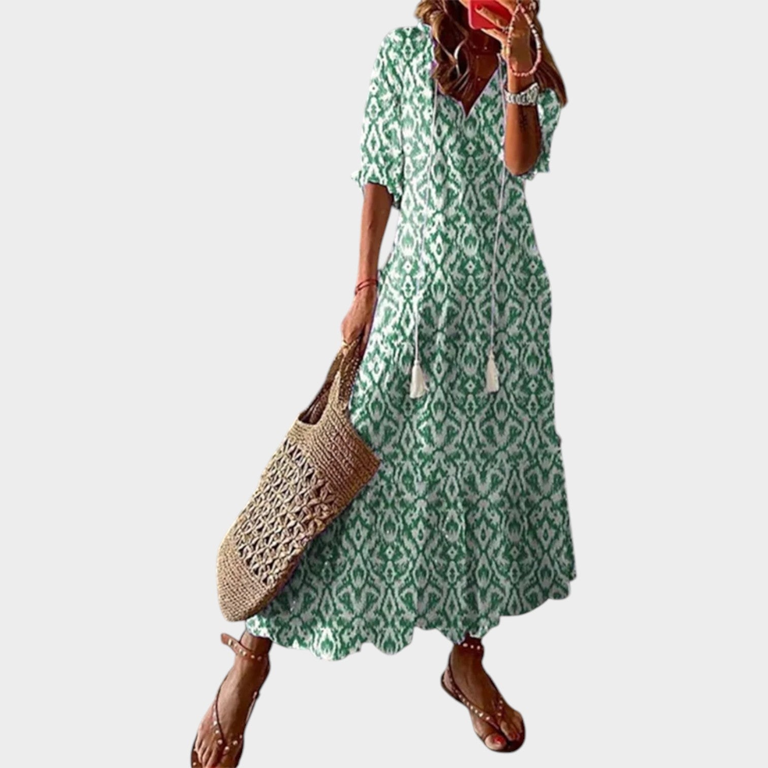 Floral Boho Maxi Summer Dress