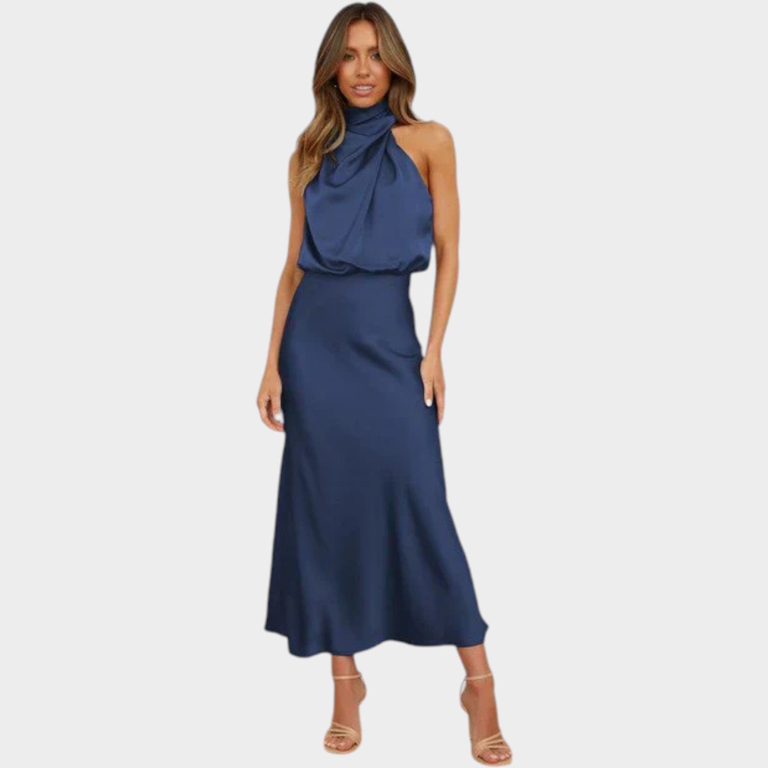 Formal Satin Maxi Dress