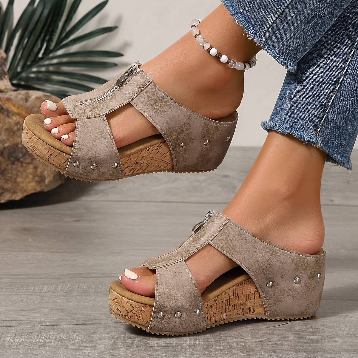 Vera | Women's Slip-On Wedge Sandals with Platform for Comfortable Walking