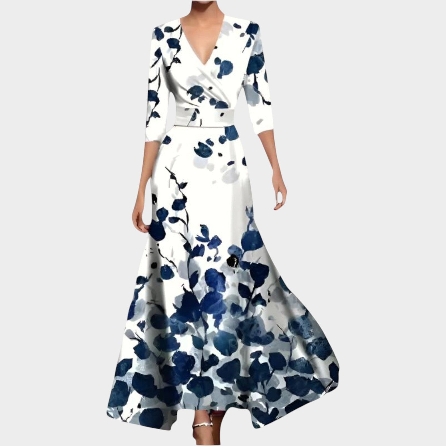 Floral Wrap Maxi Dress