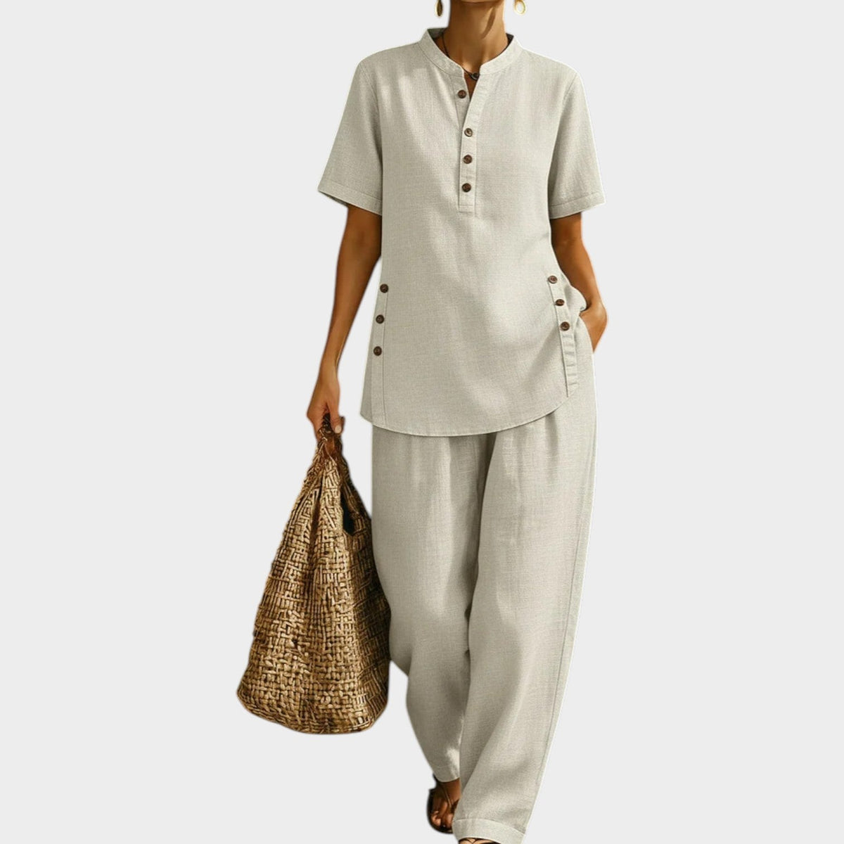 Women's Linen Two Piece Matching Set