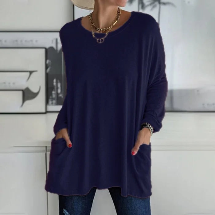 Ruby | Women's Oversized Long Sleeve Tunic with Pockets