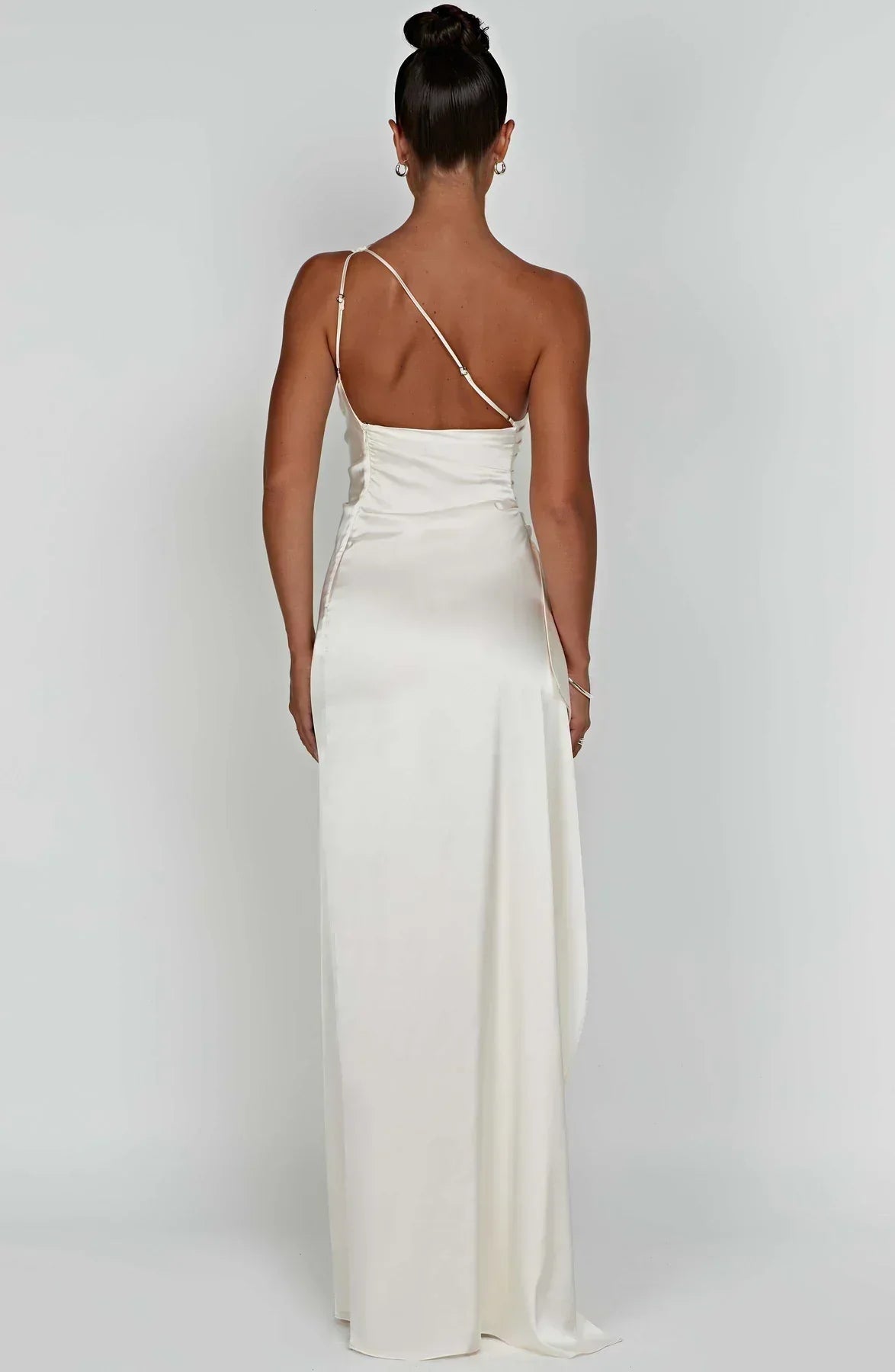 Fallon | Women's Ruched One-Shoulder Maxi Dress