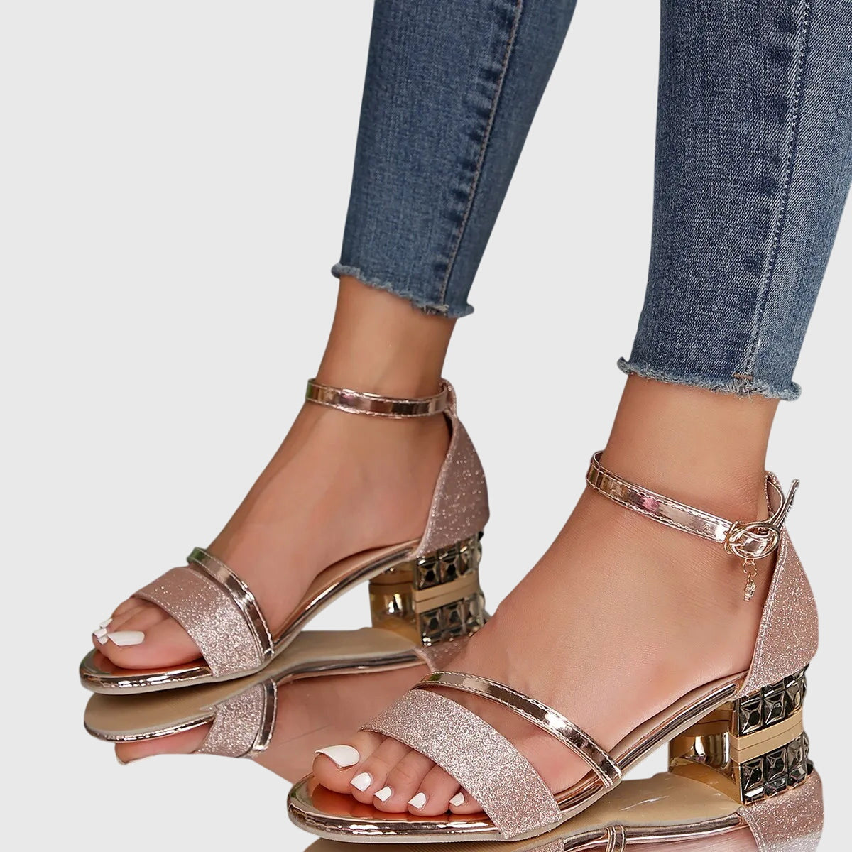 Low Heel Comfort Sandals