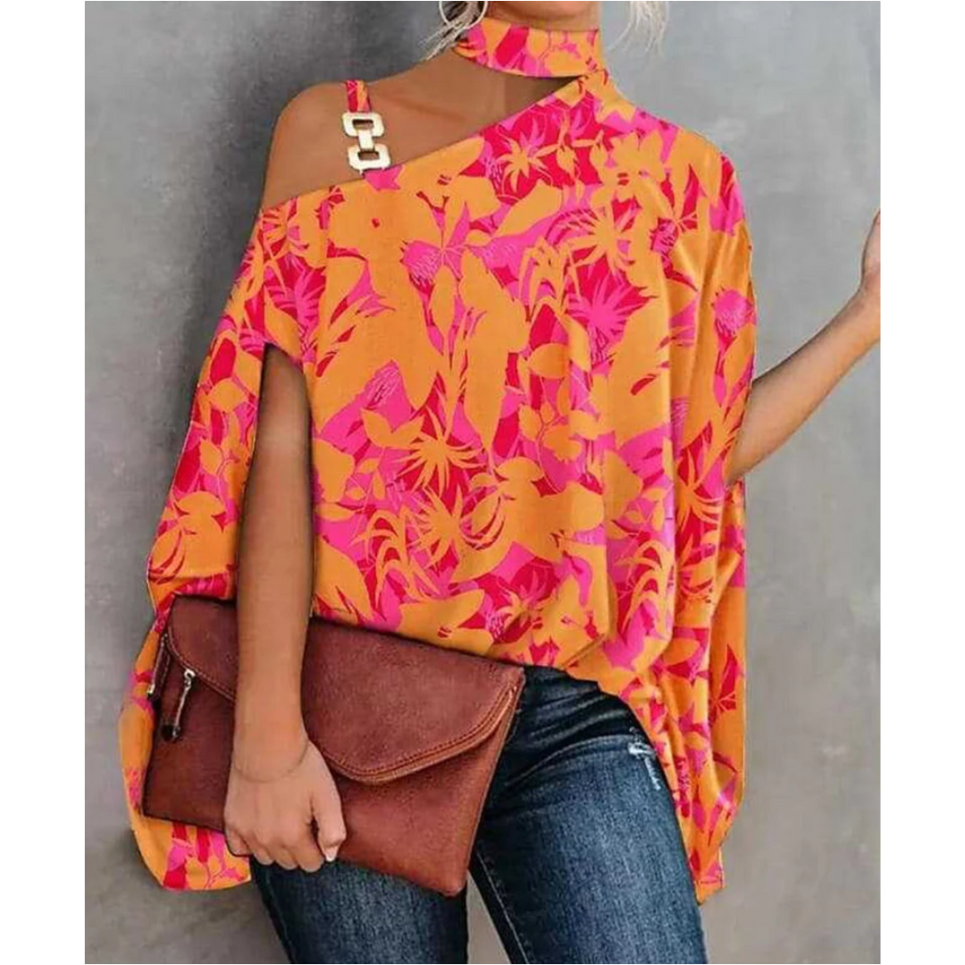 Francesca | Women's Striped Off-Shoulder Tunic
