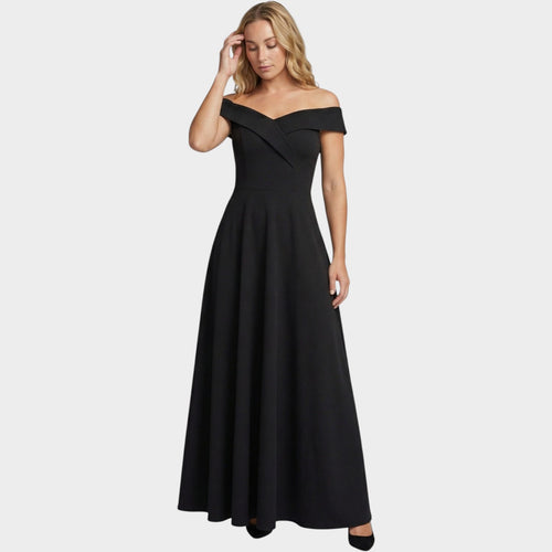 Off Shoulder Formal Maxi Dress Elegant Evening Gown